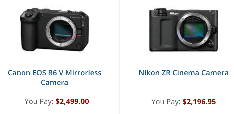 Canon EOS R6V ve Nikon ZR: Yeni Nesil İçerik Üretici Kameraları Çarpışıyor!