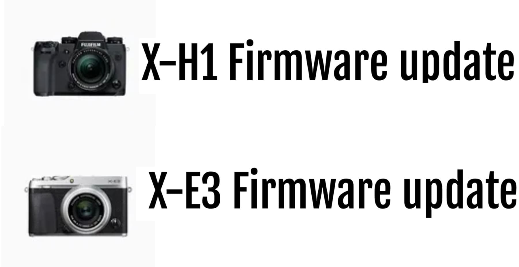 Fujifilm X-H1 ve X-E3 İçin Performans Canavarı Firmware Güncellemeleri Yayında!