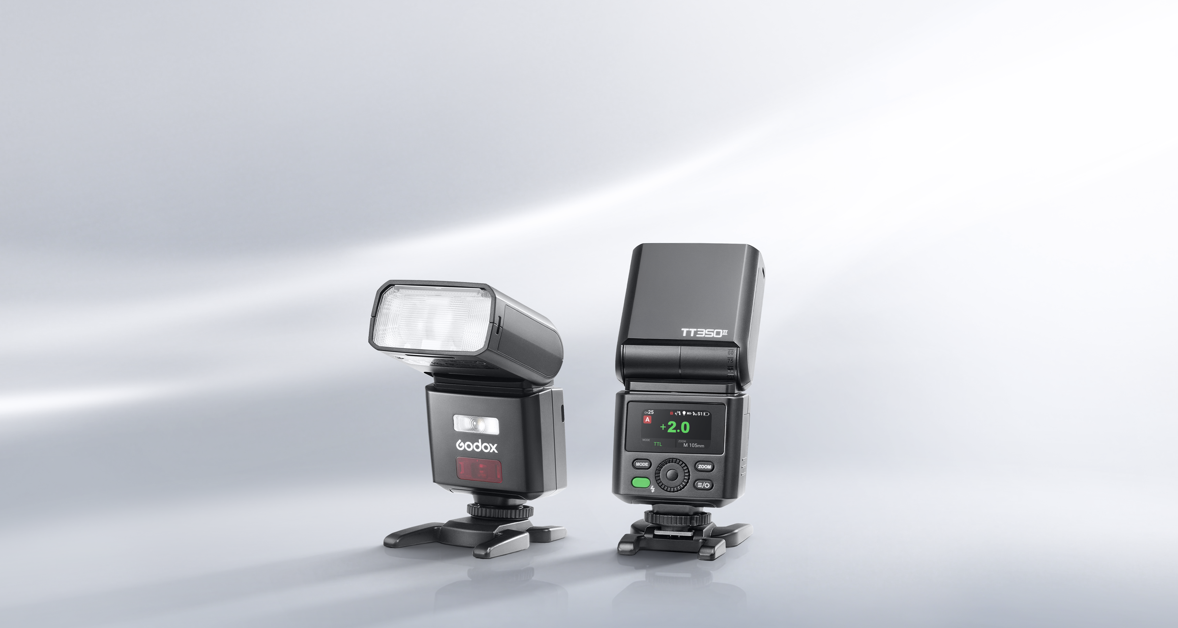 Godox TT350II: Küçük flaşa renkli ekran ve LED modelleme ışığı