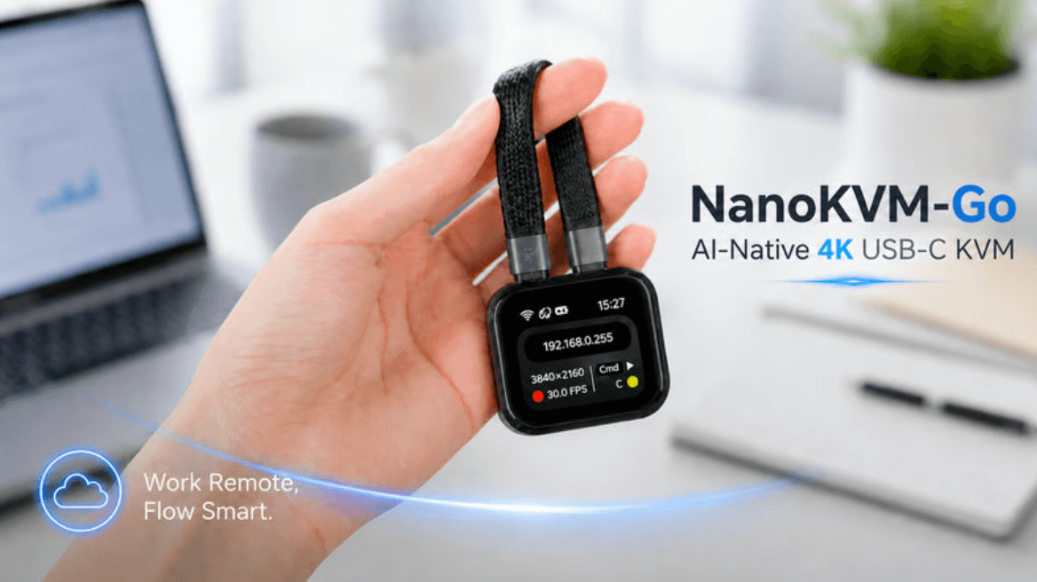 Dünyanın İlk Yapay Zeka Odaklı 4K USB-C KVM'i: NanoKVM-Go İle Donanım Kontrolünde Yeni Çağ!