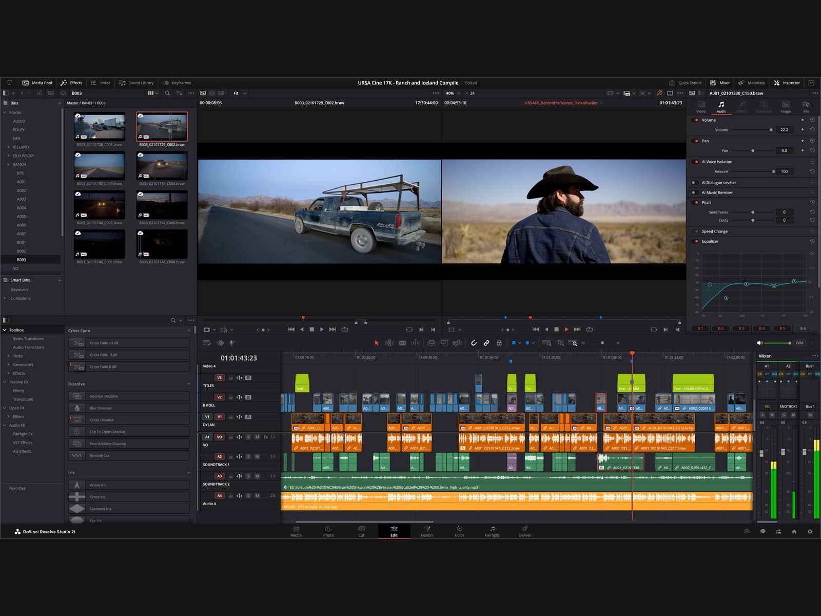 DaVinci Resolve 21.1.2: AI aramasında hız artışı