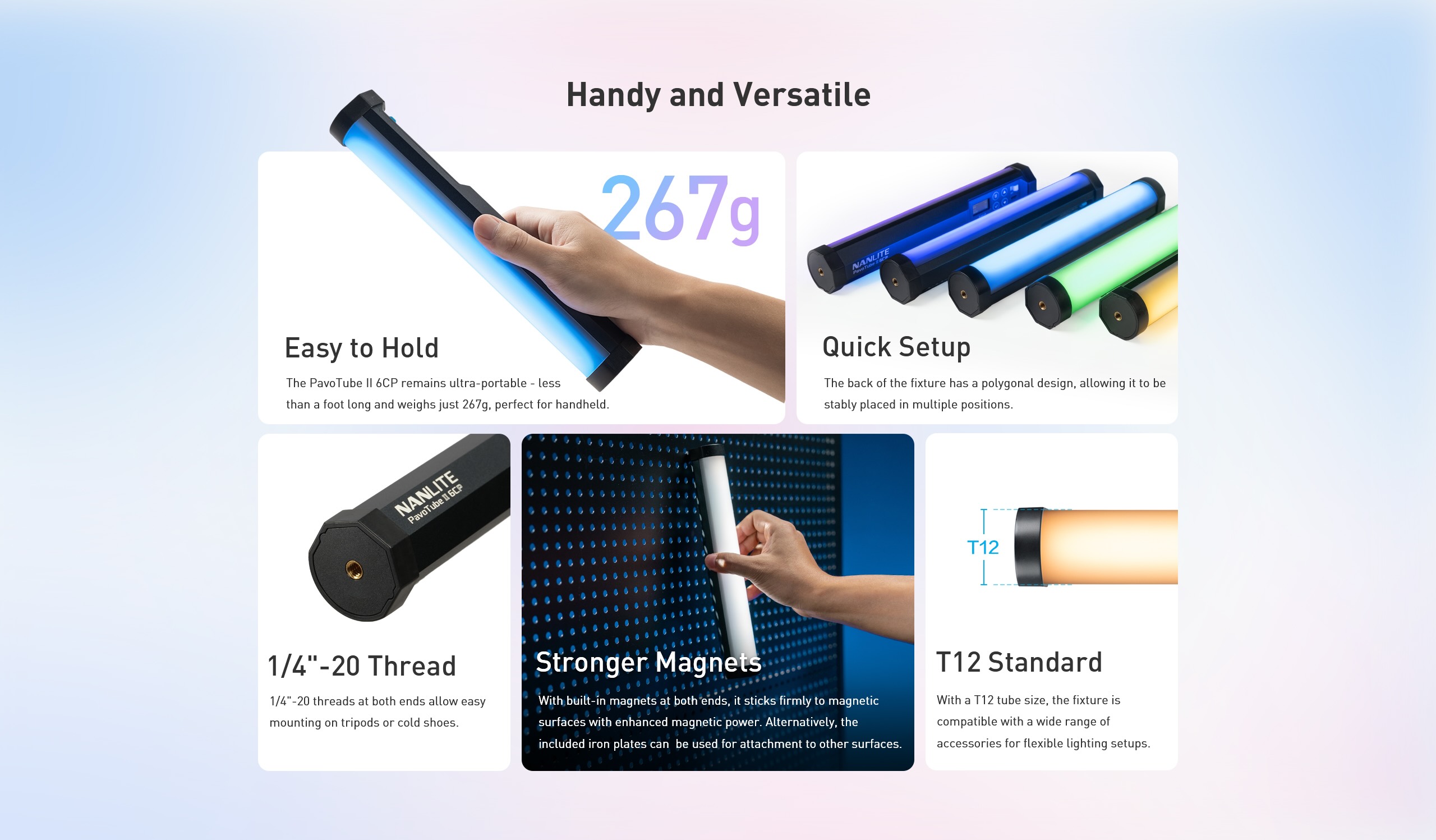 NANLITE PavoTube II 6CP