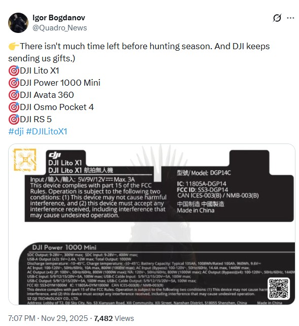 🚨 DJI’dan Yılın Son Bombası! Aralık Ayında 5 Yeni Canavar Geliyor! 🚀🔥